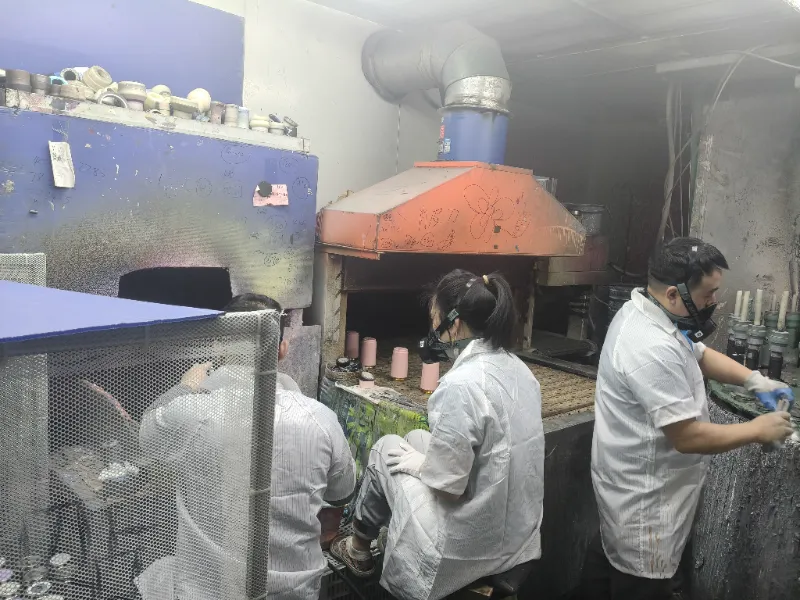 Jianyang stainless steel travel mug factory production line and quality inspection area